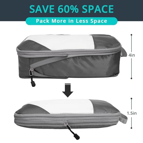 7 Set Compression Packing Cubes for Travel (7 Count)