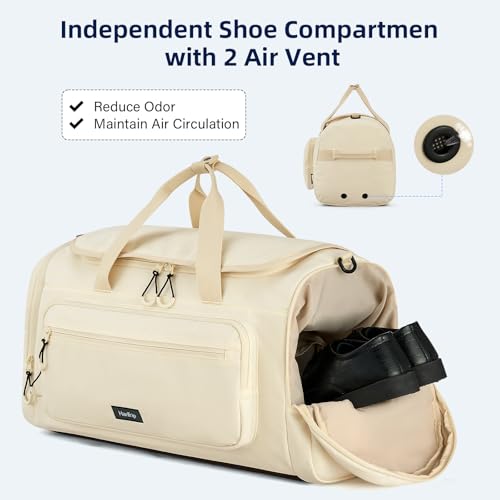 24 Inch Medium Travel Duffle Bag with Shoe Compartment