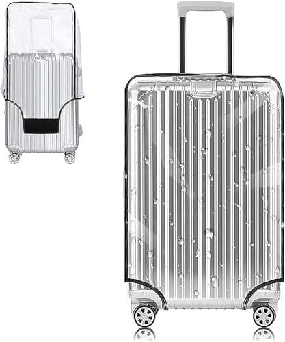 Clear PVC Suitcase Cover Protectors 32 Inch Luggage Cover for Wheeled Suitcase