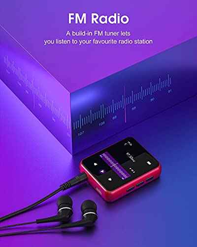 MP3 Player Bluetooth 5.3 Full Touch Screen Color Screen mini MP3 Player