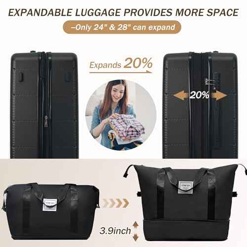 Luggage Sets 5 Piece (5 Count)