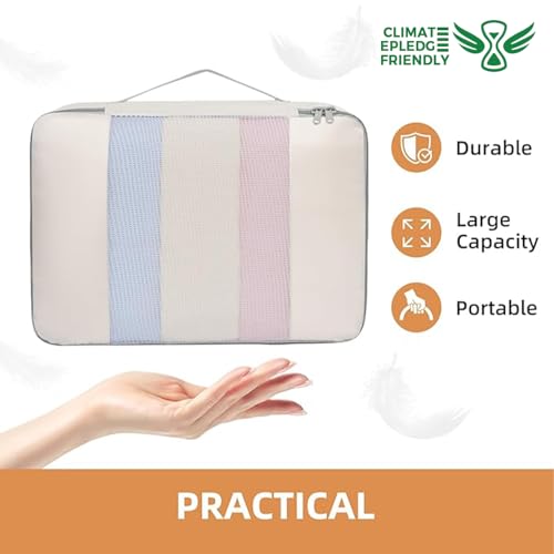 6 Set Packing Cubes Various Sizes Packing Organizer for Travel Accessories Luggage Carry On Suitcase
