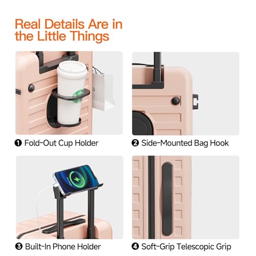 Expandable Lightweight PC Hard Shell Suitcase