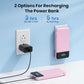 Portable Charger for iPhone with Built in Cables and Wall Plug