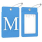 2 Pack Initial Luggage Tags for Suitcases Airplane Travel Essentials (2 Count)