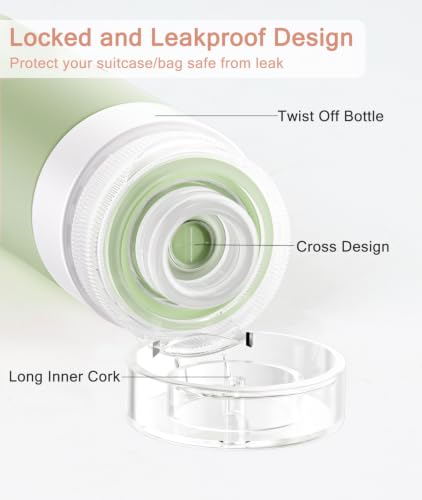 Travel Bottles for Toiletries (4 Count)