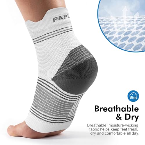 6 Pairs Compression Socks with Arch Support for Plantar Fasciitis (6 Count)