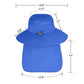 Sun Hats for Men Women with Neck Flap Fishing UPF 50+ UV Protection