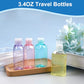 Travel Bottles 4pcs 3.4oz Shampoo Containers TSA Approved Leak Proof Flip Cap Squeeze Bottles (4 Count)