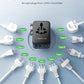 7-in-1 Universal Travel Adapter, GaN 45W iPhone 17 European Travel Plug Adapter, 3 USB-C PD & 2 USB-A QC,2 AC, International Power Adapter for Travel UK EU AUS JP, Travel Essentials