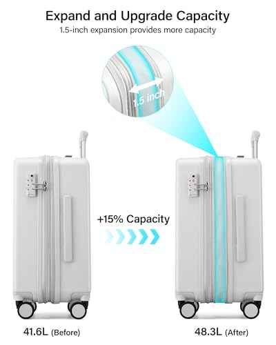 20 Inch Expandable Carry On Luggage