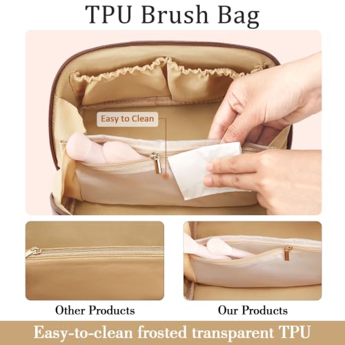 Initial Makeup Bag Personalized Gift for Women Teen Girls