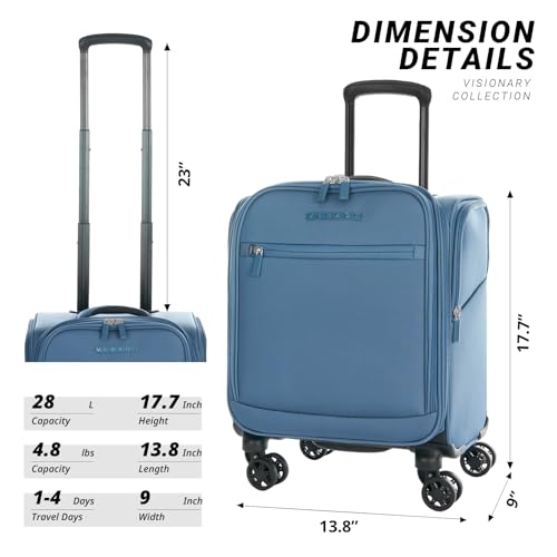 Underseat Carry On Luggage with Wheels