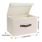 Foldable Storage Boxes with Lids 5 Pack Fabric Storage Bins with Lids (5 Count)