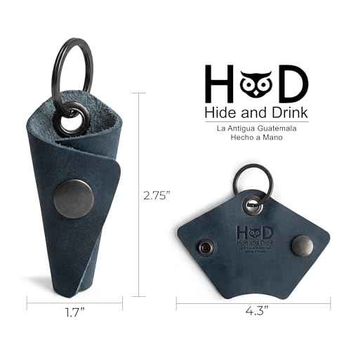 Full Grain Leather Wrap Keychain