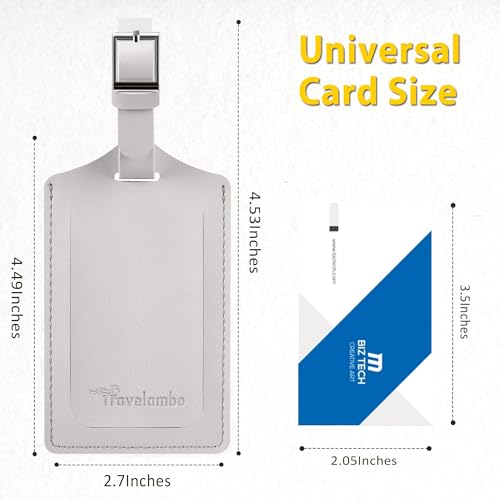 8 Pack Luggage Tags for Suitcases Airplane Travel Essentials (8 Count)