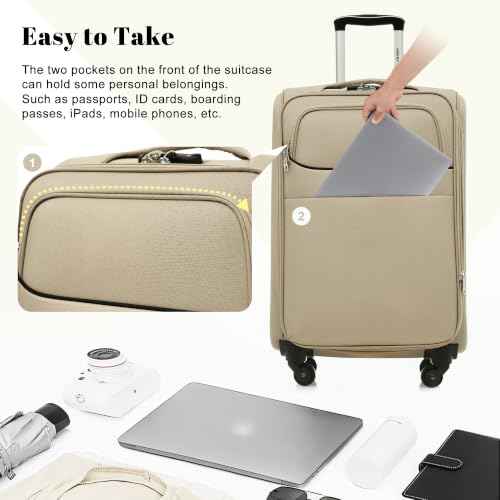 4 Piece Expandable Luggage Set (4 Count)