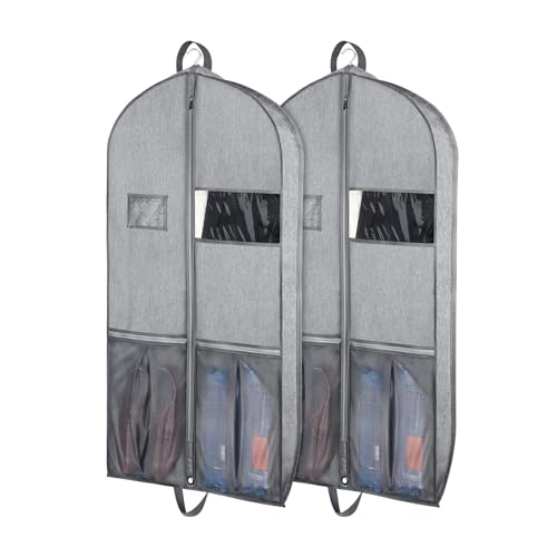 Garment Bags for Travel Suit Bags for Hanging Clothes 43 in (2 Count)