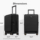 Top Opening Carry on Luggage with Narrow Trolley Handle
