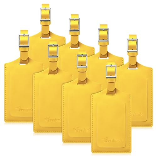8 Pack Luggage Tags for Suitcases Airplane Travel Essentials (8 Count)