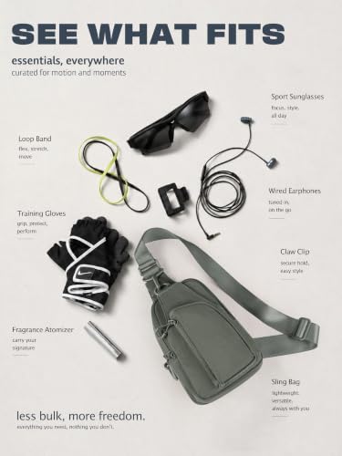 Sling Bag with Adjustable Straps Crossbody Chest Bag Lightweight Small Backpack for Casual Outdoor Traveling Hiking