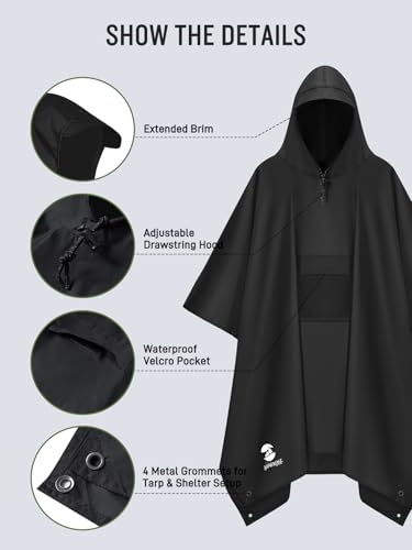 Double Layer Rain Poncho