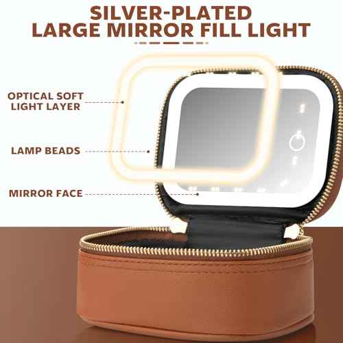 Mini Makeup Bag with Led Mirror