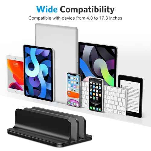 Dual Vertical Desk Laptop Stand Holder