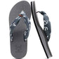 Flip Flops for Women Arch Support Summer Beach Sandals Grey Size 6.5