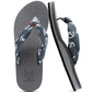 Flip Flops for Women Arch Support Summer Beach Sandals Grey Size 8