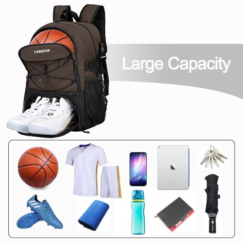 Basketball Backpack with Ball Compartment