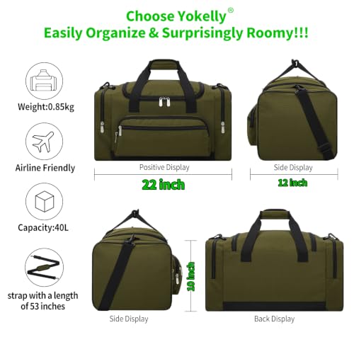 40L Gym Bag Sport Duffle Bag