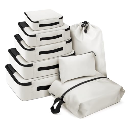 8 PCS Compression Packing Cubes for Travel Women