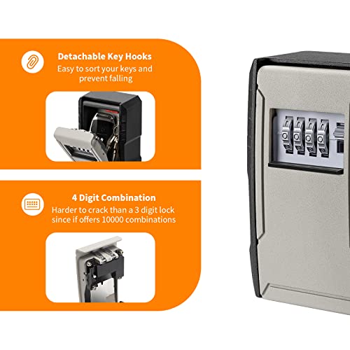 UPGRADE Extra Large Capacity Key Lock Box (2 Count)