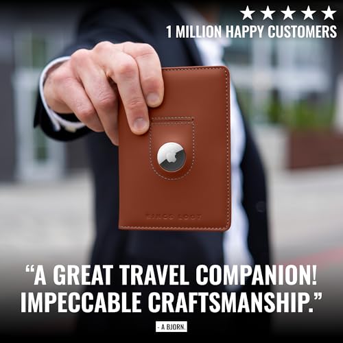 Passport Wallet with AirTag Holder
