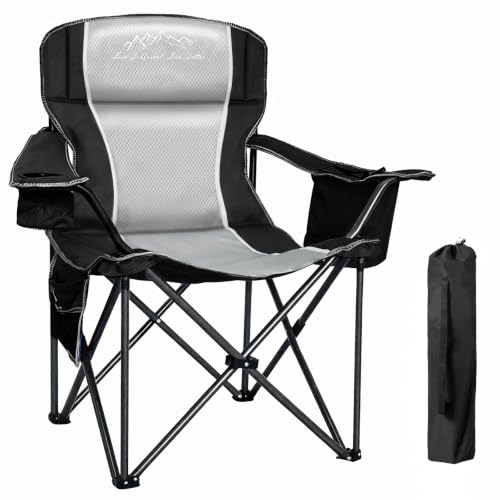 Oversized Camping Chair 500lbs Capacity for Big and Tall