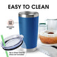 20oz Tumblers Stainless Steel Mugs with Lid Double Wall Vacuum Insulated Coffee Cups for Cold & Hot Drinks (4 Count)