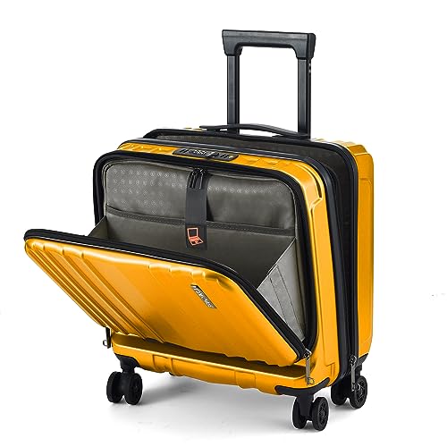 16" Carry on Luggage with 2 Laptop Compartments Airline Approved