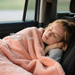 Large Soft Travel Blanket and Inflatable Pillow Set