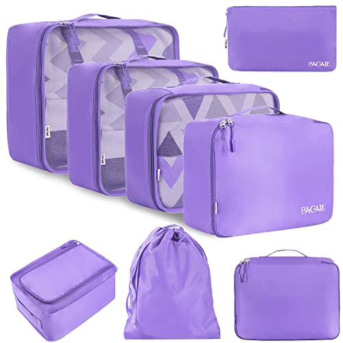 8 Set Packing Cubes Luggage Packing Organizers for Travel Accessories
