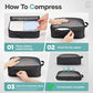 8 Set Compression Packing Cubes for Travel Essentials (8 Count)