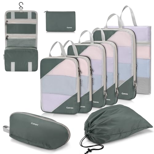 Compression Packing Cubes for Travel (10 Count)