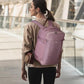 18" Travel Backpack Airlines Approved Personal Item Bag Women Pink