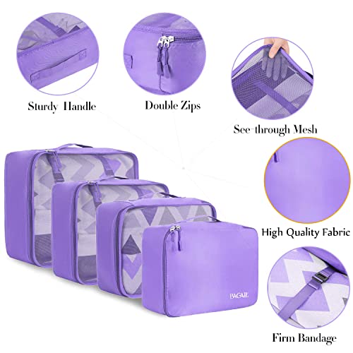 8 Set Packing Cubes Luggage Packing Organizers for Travel Accessories