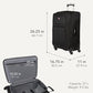 Sion Softside Expandable Spinner Luggage Durable Lightweight Travel Suitcase