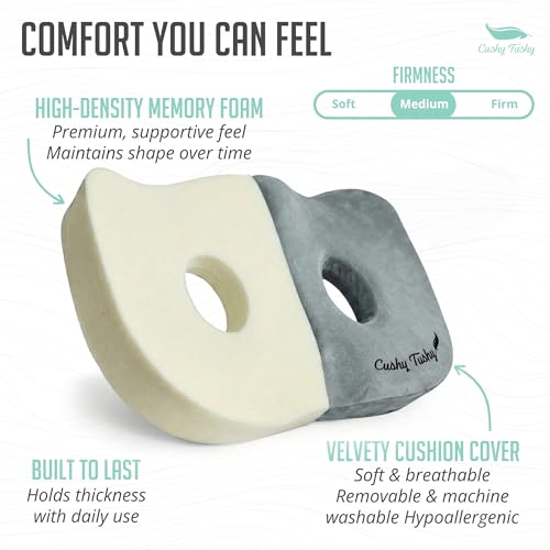 Seat Cushion Premium Foldable Sit Bone Cushion for Pressure Relief