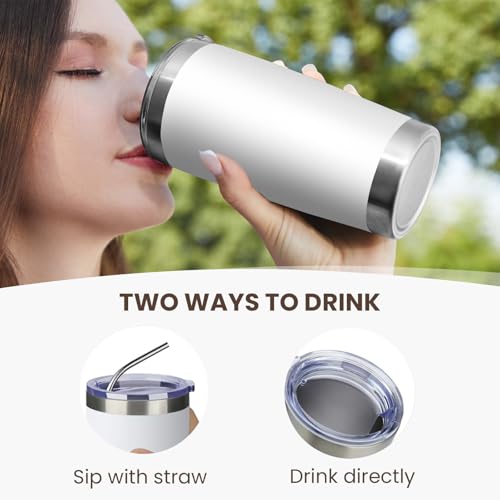 20oz Tumbler 12 Pack Double Wall Vacuum Insulated Travel Mug Bulk (12 Count)