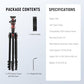 Basics 70.9" Camera Tripod Monopod w Center Column