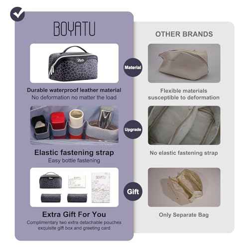 Travel Makeup Bag Organizer (3 Count)