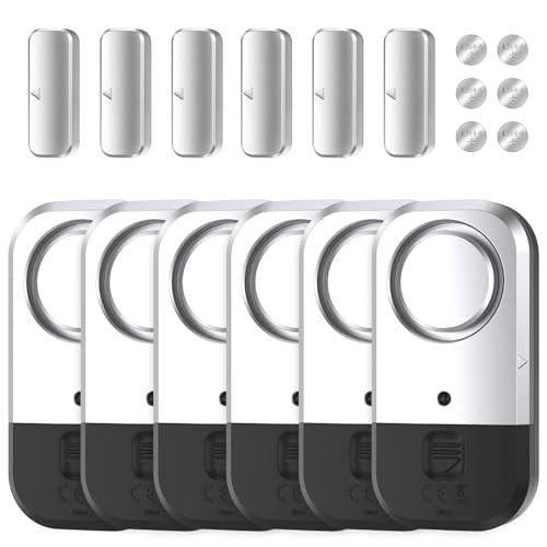Door Window Alarm Sensors (6 Count)